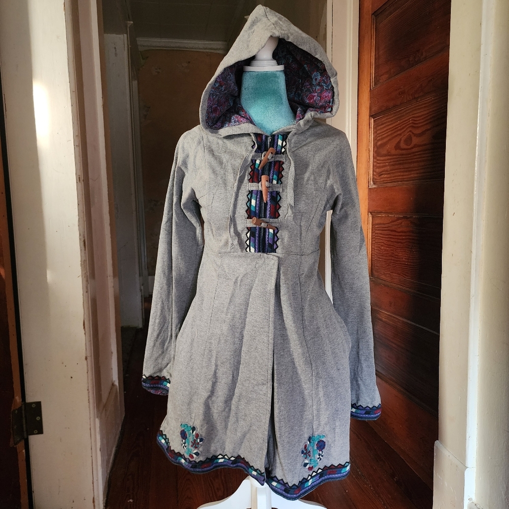 Free People Embroidered Frock Coat